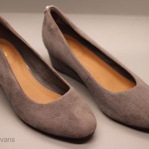 Clarks Suede Wedges